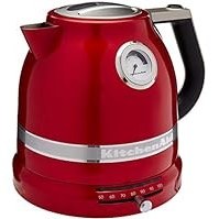 تصویر قوری الکتریکی KitchenAid KEK1522CA - رنگ قرمز شیرین Pro Line (تجدید نظر شده) KitchenAid KEK1522CA Kettle - Candy Apple Red Pro Line Electric Kettle (Renewed)