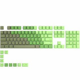 تصویر مجموعه کامل کلید کیبورد مکانیکال گلوریوس GPBT Olive Glorious GLO-KC-GPBT-O Olive PBT Keycaps for Mechanical Keyboards