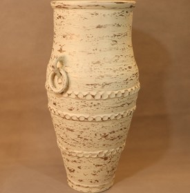 تصویر گلدان سفالی پتینه ای 30 سانتی(خام) 