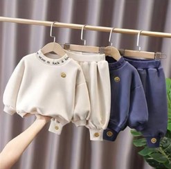 تصویر ست دو تیکه اورجینال نخ پنبه اعلا جذاب و با کیفیت - سایز۱ [مناسب یک تا یک و نیم سال] / 