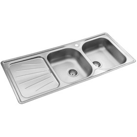 تصویر سینک استیل البرز مدل 300 ا Alborz steel surface sink model 300 Alborz steel surface sink model 300