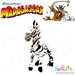 تصویر عروسک پولیش نانو - کالکشن Madagascar شخصیت گورخر مارتی 25 سانت (اورجینال DreamWorks) 