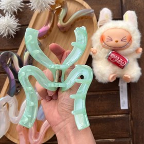 تصویر کلیپس پاستیلی زیکزاکی - قهوه ای کلیپس زیکزاکی