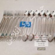 تصویر سرویس قاشق و چنگال یونیک طرح ناخنی144 پارچه Unique spoon and fork set nail design 144piece