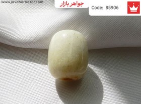 تصویر نگین جید مهره ای استوانه کد 85906 