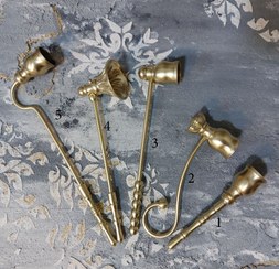 تصویر اسنوفر برنجی شمع خاموش کن 