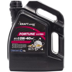 تصویر روغن موتور +10W40 SN کرفت KRAFT FORTUNE GTX ULTRA 5 liter 