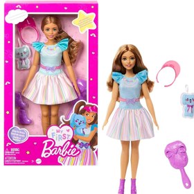 تصویر عروسک باربی مالتینو با موهای بلوند - ۱۳.۵ اینچ برند barbie My First Barbie Malibu Blonde Hair Doll 13.5 Inch