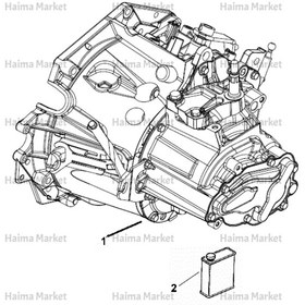 تصویر گیربکس 6 دنده رانا و 207 دنده ای MT6-TU5P 