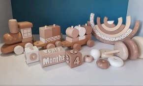 تصویر ست اتاق کودک ۴ تیکه چوبی کد ۲۰۷۷ 