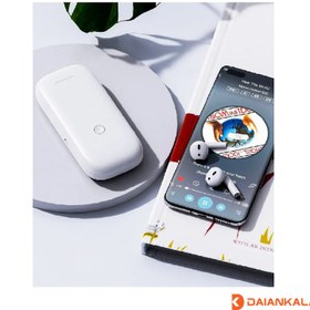 تصویر ایرپاد همراه با پاوربانک 5200 میلی آمپر WUW مدل S01 AIRPOD