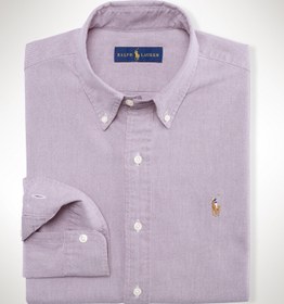 تصویر پیراهن آکسفورد رالف لورن Ralph Lauren SOLID OXFORD SPORT SHIRT PURPLE 