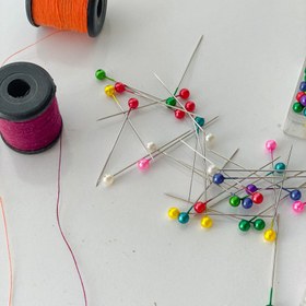 تصویر سوزن ته گرد رنگی 