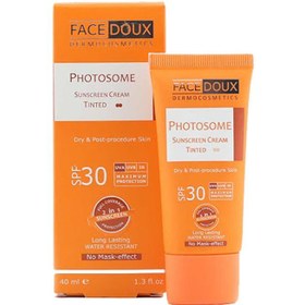 تصویر کرم ضد آفتاب رنگی فیس دوکس مدل Photosome با SPF30 حجم 40 میل 