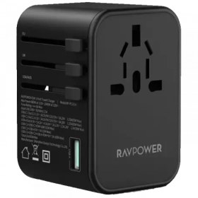 تصویر شارژر دیواری مسافرتی 20 وات راوپاور مدل RP-PC1033 ravpower RP-PC1033 model 20w wall charger