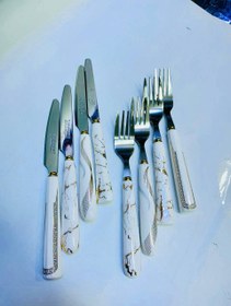 تصویر کارد و چنگال میوه‌خوری مارک سولینگن المان Cutlery and cutlery by Mark Solingen, Germany