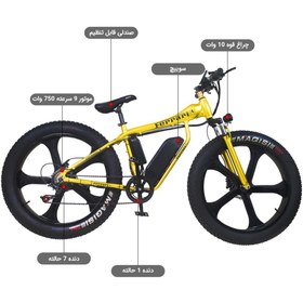 تصویر دوچرخه برقی فراری مدل E-bike برند Ferrari 