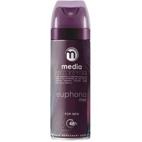 تصویر اسپری خوشبو کننده بدن مردانه طرح جدید مدل Euphoria حجم 200میل مدیا Media Body Spray Euphoria For Men 200ml