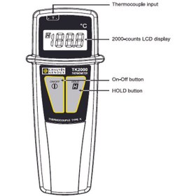 تصویر ترمومتر تماسی مدل TK2000 تک کاناله کاوین آرنوکس 