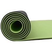 تصویر مت یوگا و پیلاتس (TPE) دو لایه ۶ میل : بادمجانی سرخآبی TPE yoga mat 6 mm