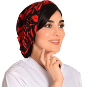 تصویر کلاه حجاب طرحدار کد 130 