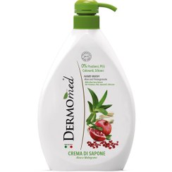 تصویر مایع دست کرمی درمومد 1 لیتر رایحه آلوئه ورا و انار - Dermomed hand wash Aloe & Pomegranate 