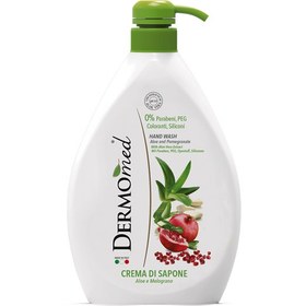 تصویر مایع دست کرمی درمومد 1 لیتر رایحه آلوئه ورا و انار - Dermomed hand wash Aloe & Pomegranate 