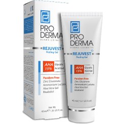 تصویر ژل لایه بردار AHA 15 درصد پرودرما مناسب انواع پوست Pro Derma 15% AHA Peeling Gel