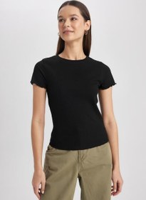 تصویر تی شرت آستین کوتاه زنانه دیفکتو ا defacto | 796294485 defacto | 796294485