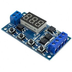 تصویر ماژول تایمر با آی سی - قابل تنظیم از 12 تا 24 ولت BOARD MODULE TIMER 12V-24V