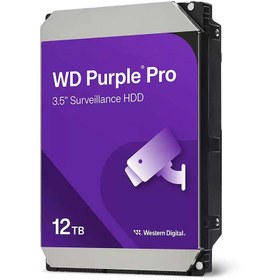 تصویر هارد اینترنال وسترن دیجیتال Purple Pro مدل Western Digital CMR ظرفیت 12 ترابایت Western Digital Purple Pro CMR 12TB 256MB Cache SATA III Internal HDD