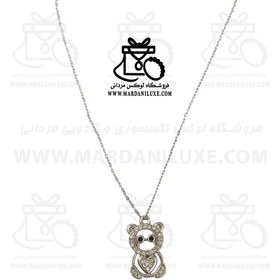 تصویر گردنبند استیل خرسی 