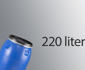 تصویر بشکه 220 لیتری رینگ دار 