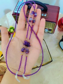 تصویر بند عینک سنگ آمیتیست 