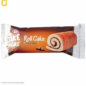 تصویر رول کیک وانیلی با کرم کاکائو مزمز ۷۰ گرم Maz Maz Vanilla Roll Cake With Cocoa Cream