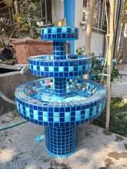 تصویر فواره سه طبقه سورمه ای 