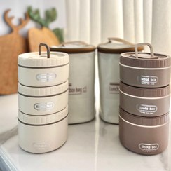 تصویر "لانچباکس سه قلو کیف دار" 