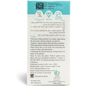 تصویر کاندوم ایکس دریم مدل سرد بسته 12 عددی Xdream cold condoms