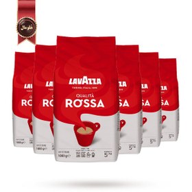 تصویر 6 بسته دانه قهوه لاوازا lavazza مدل کوالیتا روسا Qualita Rossa یک کیلویی 