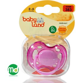 تصویر پستانک بیبی لند مدل 383 مناسب نوزادان از بدو تولد تا 6 ماهگی Baby Land Pacifier Size 1 Code 383