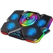 تصویر کول پد کول کلد مدل K44 با مانیتور CoolCold k44-1 RGB