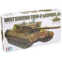 تصویر ماکت تانک جنگی لئوپارد A4. Tamiya Plastic Model 1: 35 300035112 German Army Leopard 1 A4 – 1