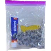 تصویر پک پنچر گیری ترمیم(50عدد فیش پنچرگیری +یک عدد چسپ) 