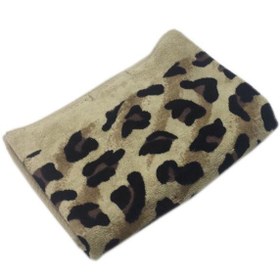 تصویر حوله دستی پودایران مدل پلنگی سایز ۴۰×۸۰ 