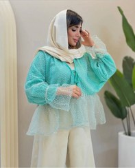تصویر مانتو عروسکی گره ای مجلسی 