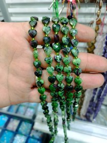 تصویر سنگ زئوسیت قلبی سایز ۱۰میل 