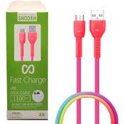 تصویر کابل فست شارژ تایپ سی شوش SHOOSH Type C SH-203C 3A 110CM SHOOSH Type C SH-203C 3A 110CM