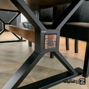 تصویر پایه میز فلزی مدرن کد 3002 