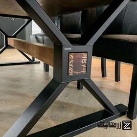 تصویر پایه میز فلزی مدرن کد 3002 