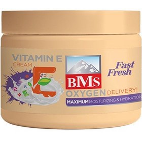 تصویر کرم مرطوب کننده کاسه ای BMS ویتامین E حجم ۲۰۰ML BMS VITAMIN E CREAM